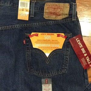 Levi’s Original 501 Button Fly 50x34